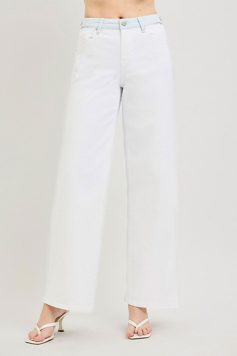 Risen Jenny High Rise Contrast Waistband Jean