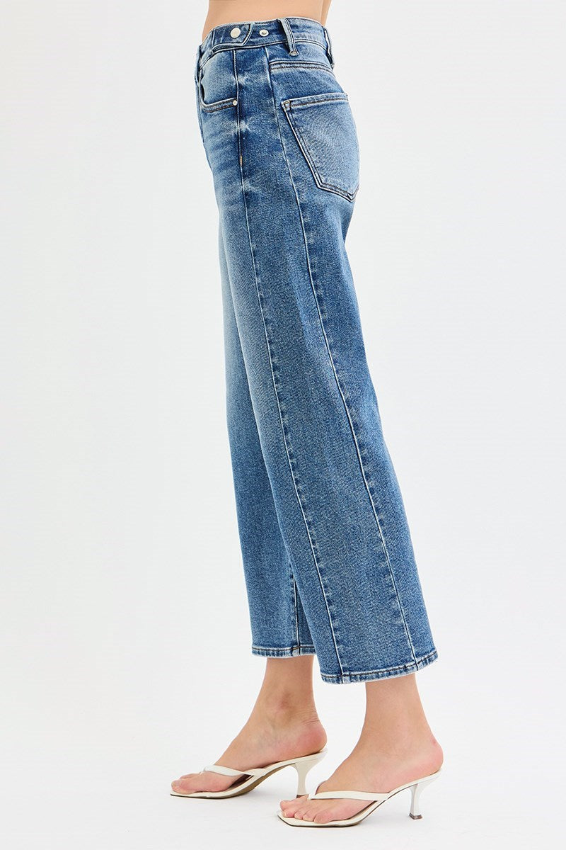Risen Crop Barrel Twist Seam