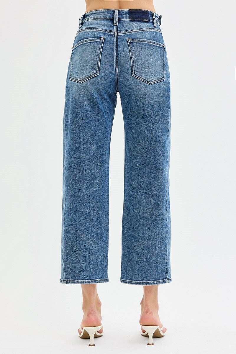 Risen Crop Barrel Twist Seam