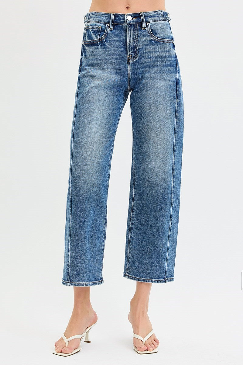 Risen Crop Barrel Twist Seam