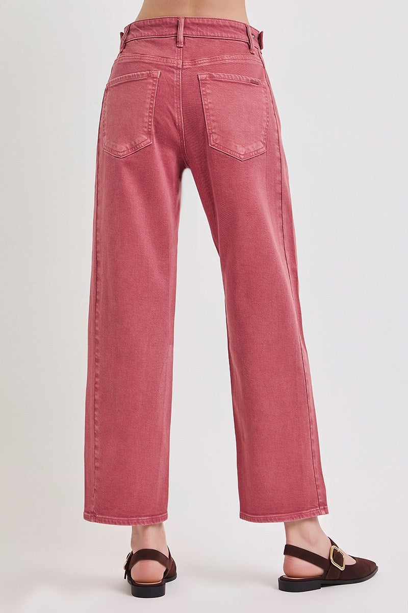 Risen Crop Barrel Twist Seam