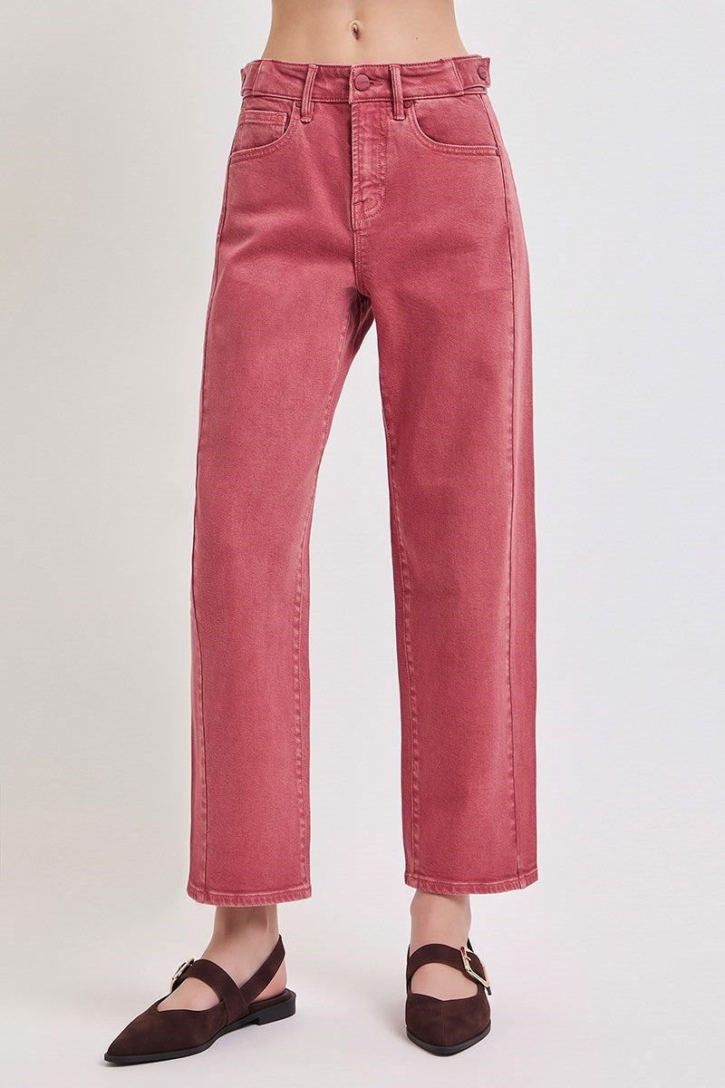 Risen Crop Barrel Twist Seam