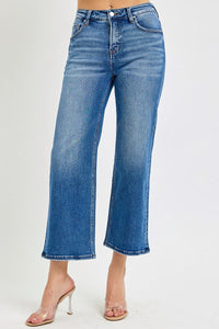Risen Mid Rise Crop Jeans