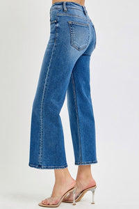 Risen Mid Rise Crop Jeans