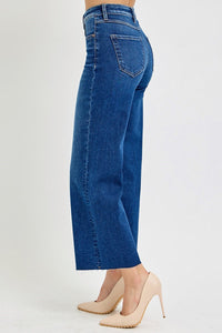 High Rise Crop Wide Leg Jeans