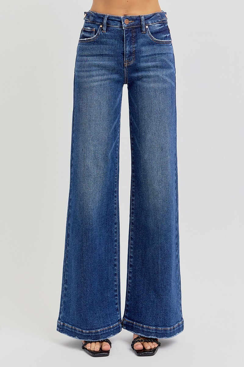 High Rise Wide Leg Jeans