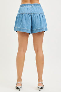 Risen Slouchy Button Front Shorts