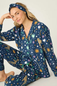 The Wild At Heart Tiger Print Flannel PJ Set
