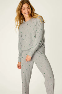 PJ Salvage Long Sleeve Happy Campawr Top