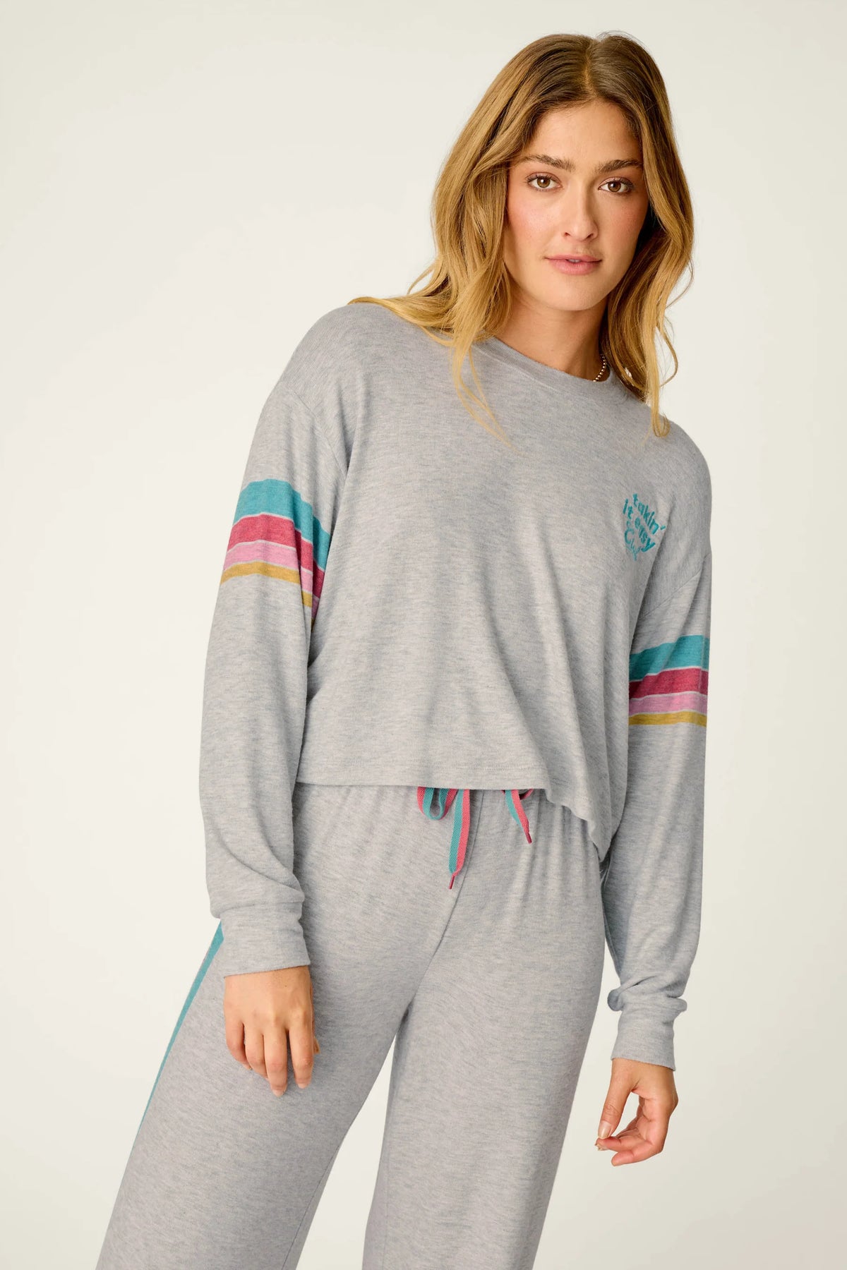 PJ Salvage Long Sleeve Takin' It Easy Club Top