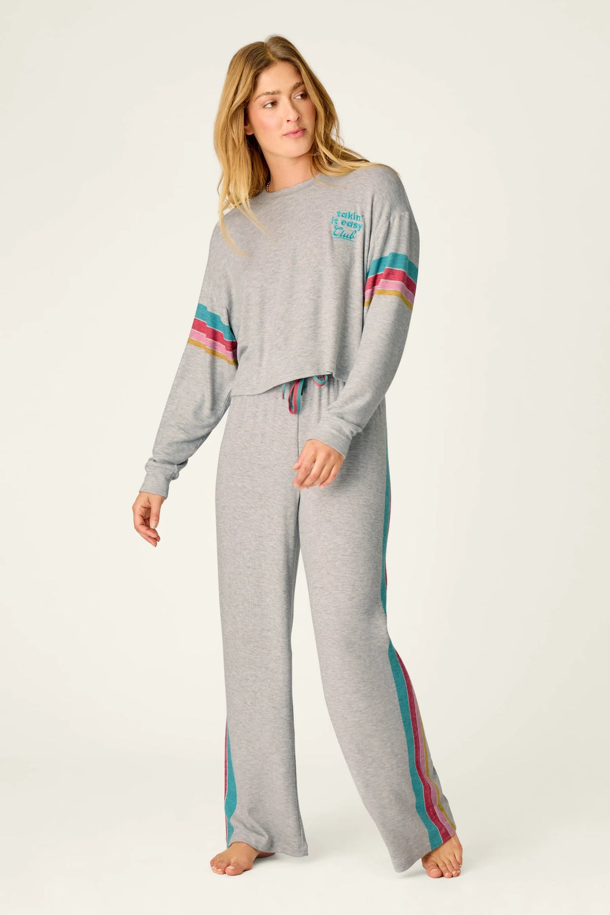 PJ Salvage Long Sleeve Takin' It Easy Club Top