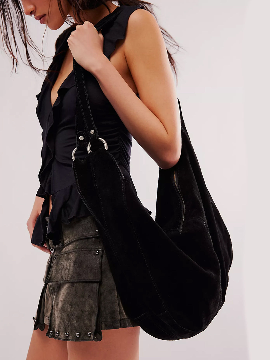 The Roma Suede Tote