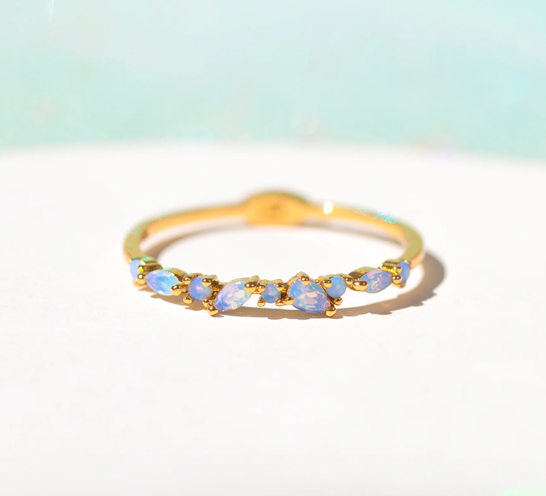 Blue Lily Ring