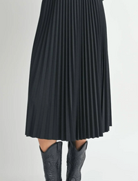 FULL OF CHARM PLEATED MIDI SKIRT