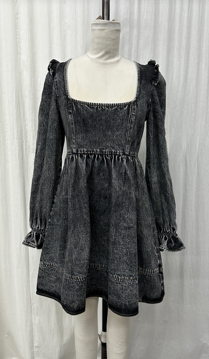 Esther denim mini dress