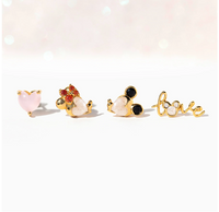 Disney Forever Love Earring Set