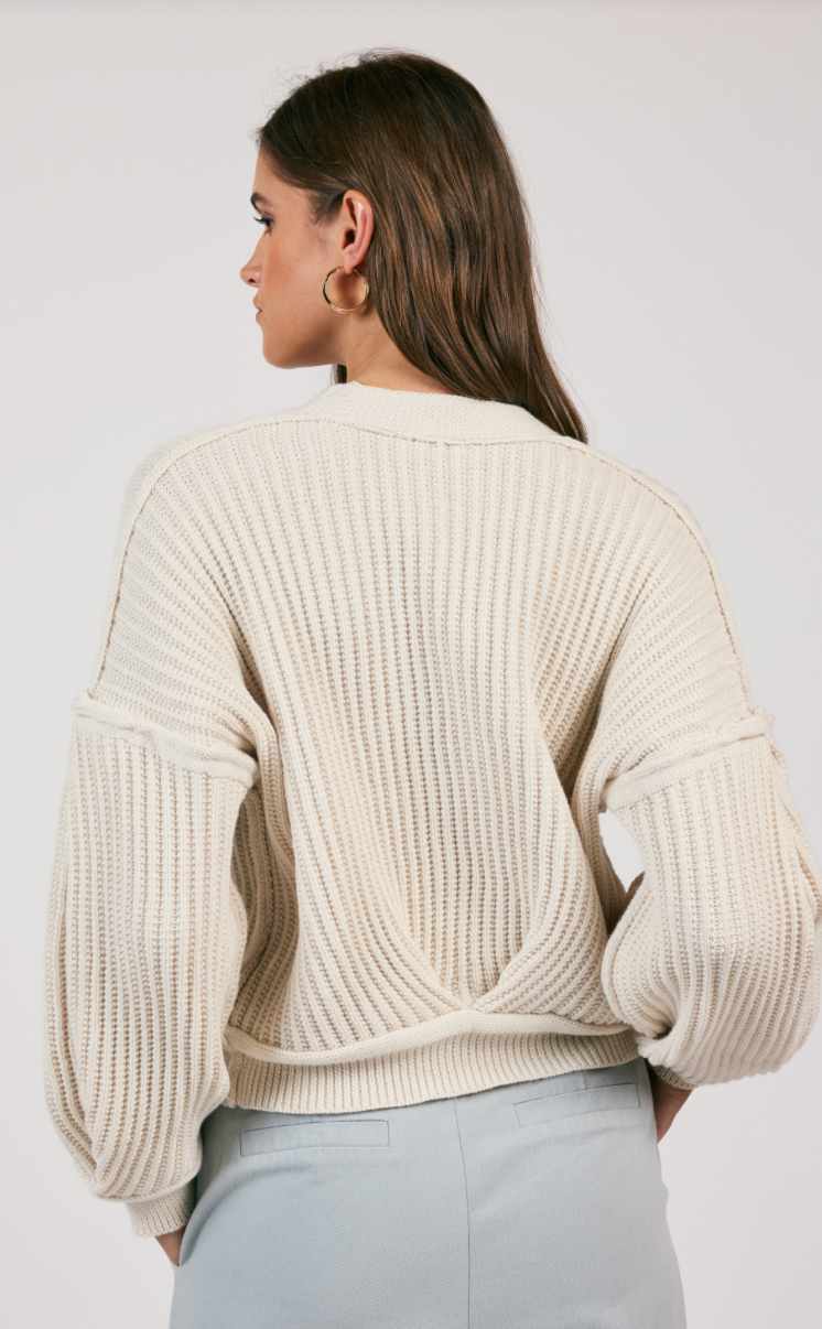 ENERGY GIVER BUBBLE SLEEVE CARDIGAN