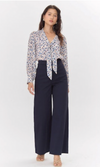 Jennsen Cotton Canvas Wide Leg Pants