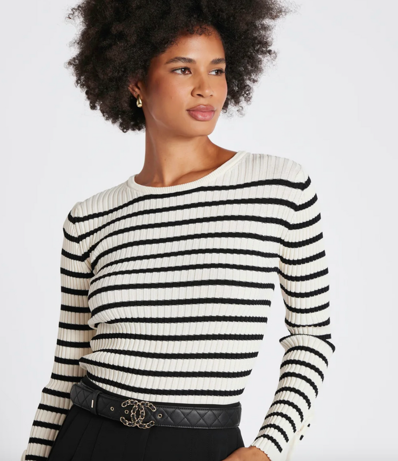 Athenee Stripe Sweater