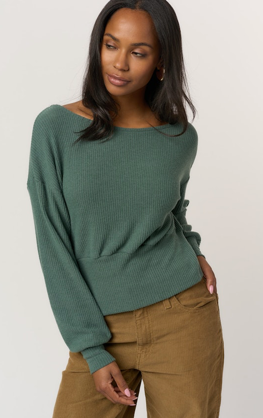 The Brushed Rib Pullover
