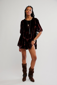 MAYE PRINTED VELVET TUNIC