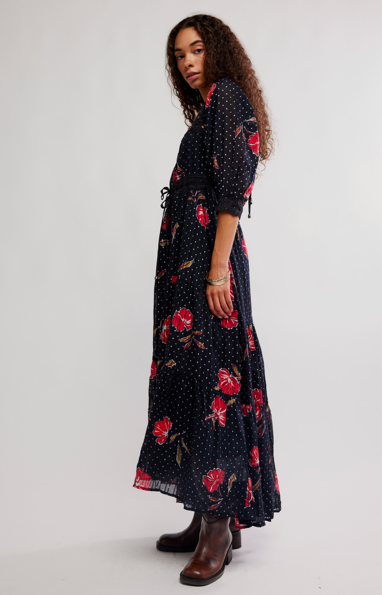 morning meadows long-sleeve maxi dress Free People, Women's, Morning Meadows Long-Sleeve Maxi Dress, Blushing Pink Combo, X-Small at Amazon Women's Clothing store