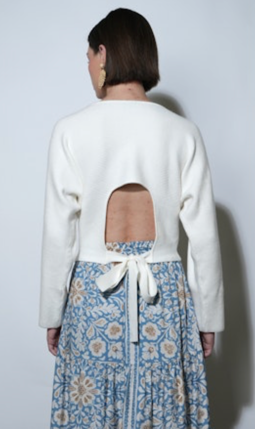 Valerie Open Back Sweater
