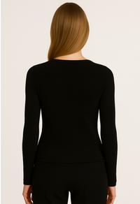 ALIE U-NECK RIB LONGSLEEVE