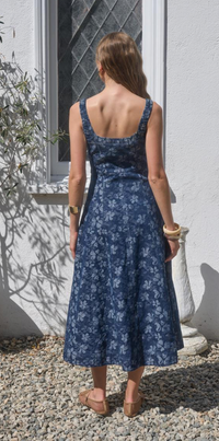 Denim Jacquard Dress