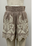 Embroidered Detail Shorts