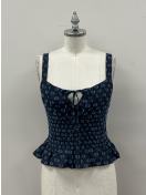 Circular Pattern Peplum Tank