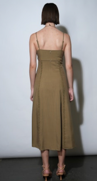 Ivy Embroidery Lace Midi Dress