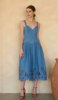 Eyelet Detail Midi