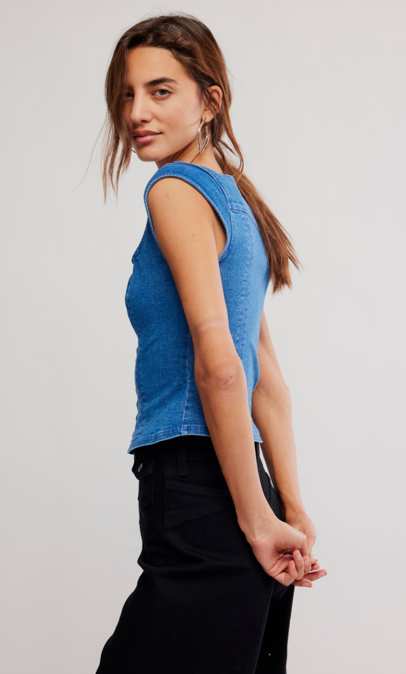 MARILYN DENIM CORSET