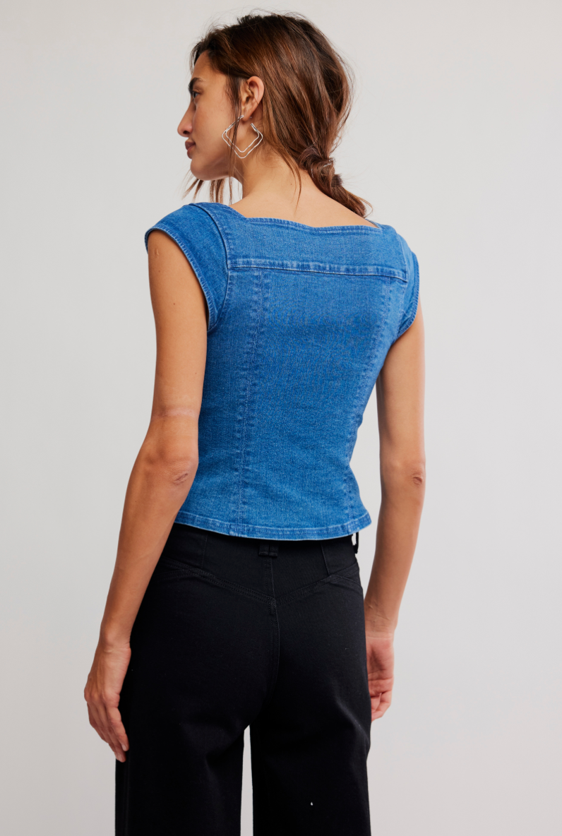 MARILYN DENIM CORSET