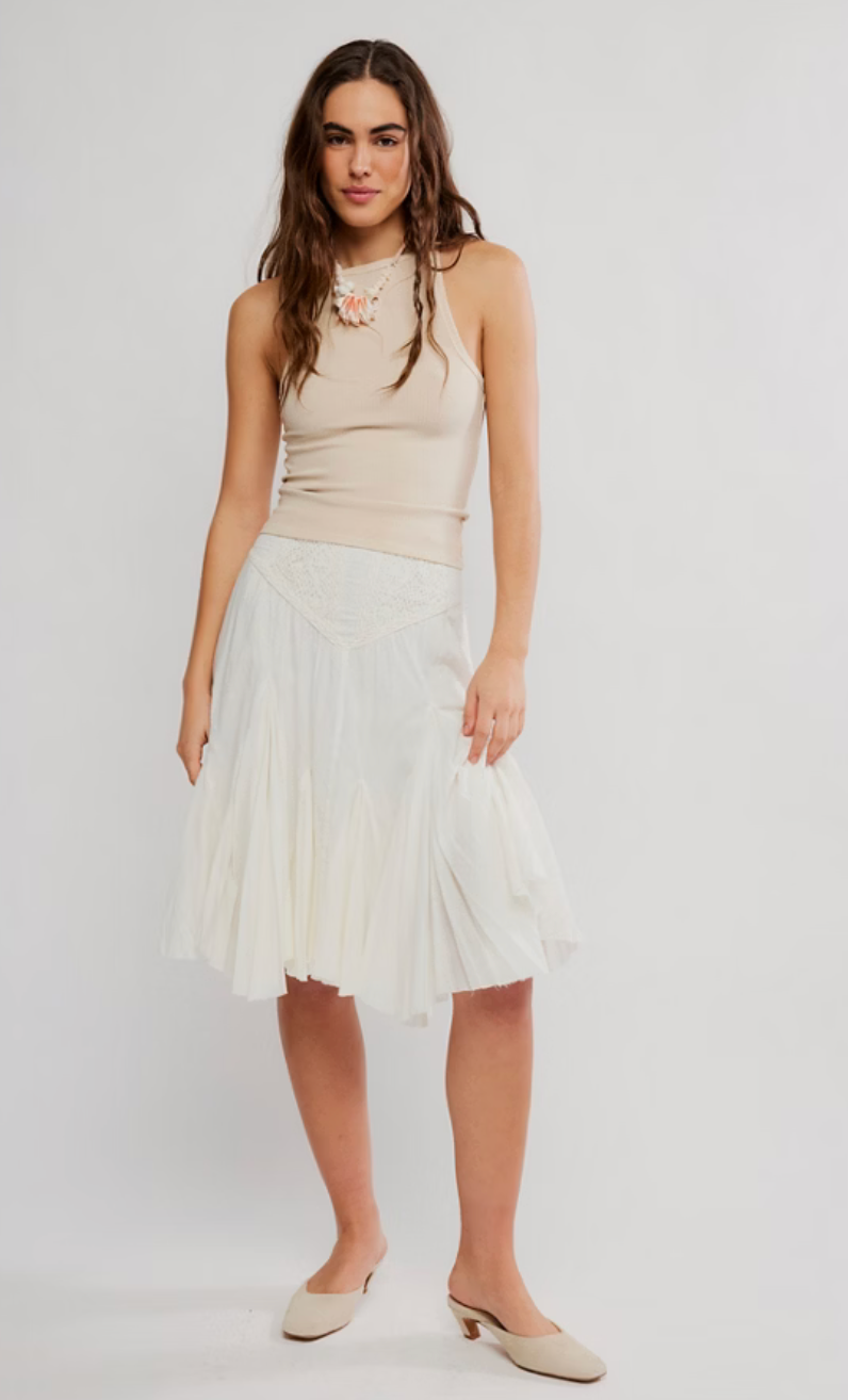 FRIDA GODET MIDI SKIRT