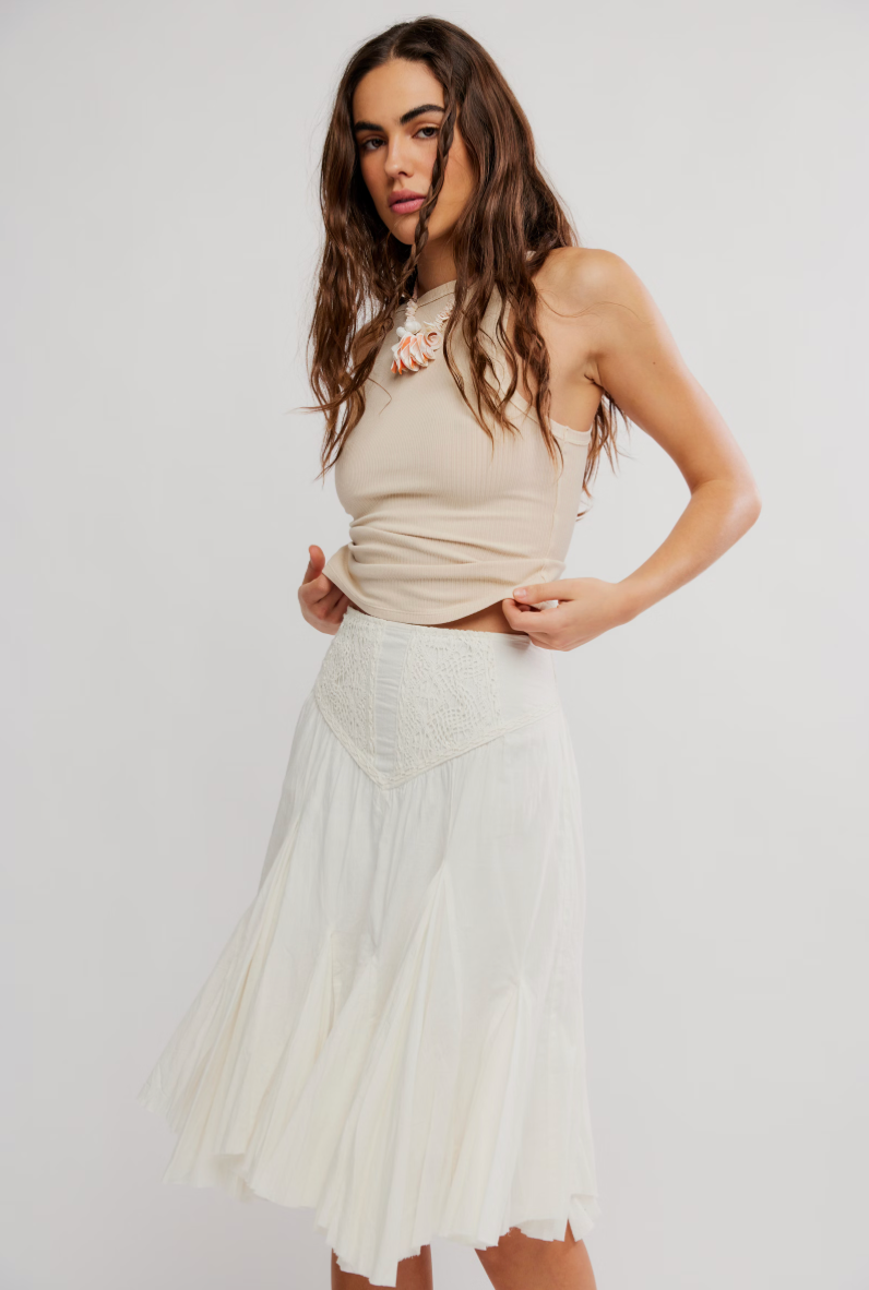 FRIDA GODET MIDI SKIRT