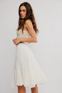 FRIDA GODET MIDI SKIRT