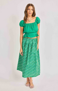 Radiate Cap Sleeve Blouse