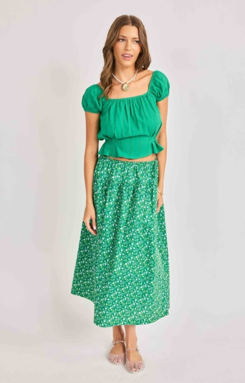 Radiate Cap Sleeve Blouse