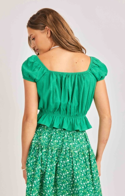 Radiate Cap Sleeve Blouse