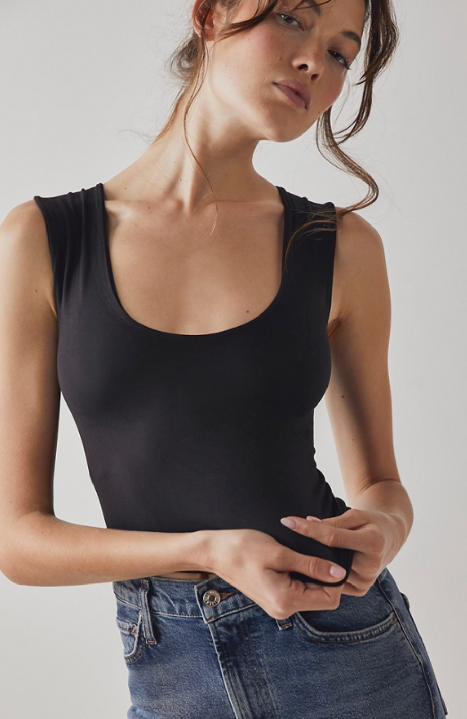 Free People CLEAN LINES MUSCLE CAMI