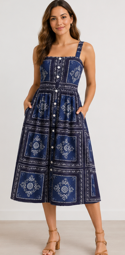 Zoe and Claire Geometric Dress