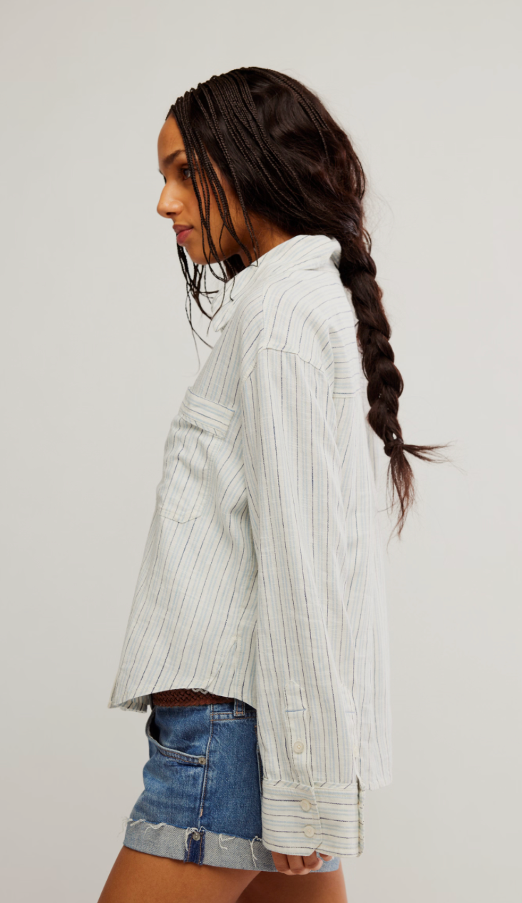 Free People Striped Linen Laurel