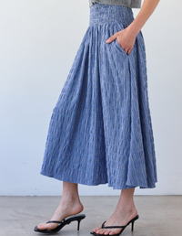 Blue Check Skirt