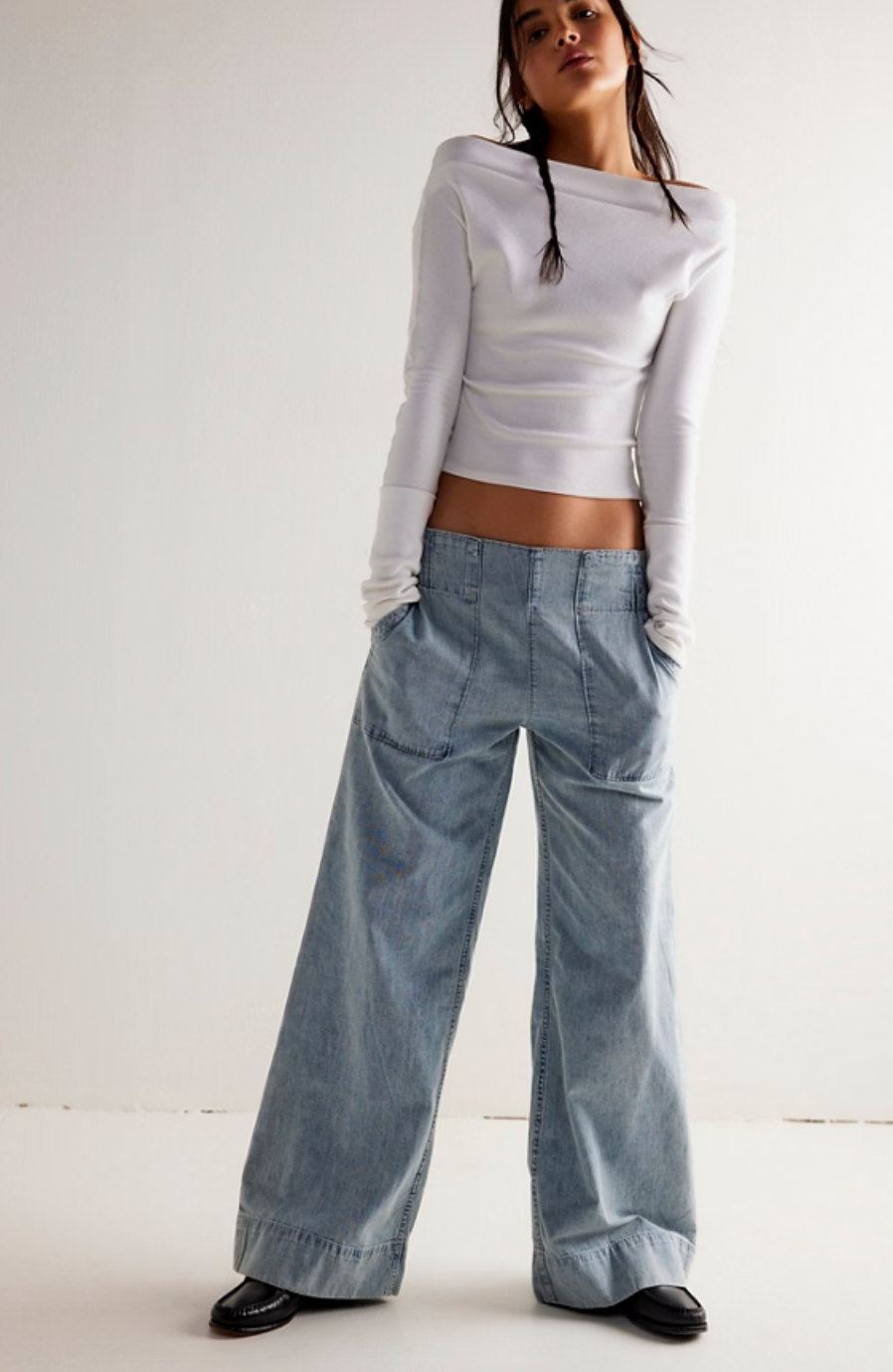 Free People Breezy Denim Pull On