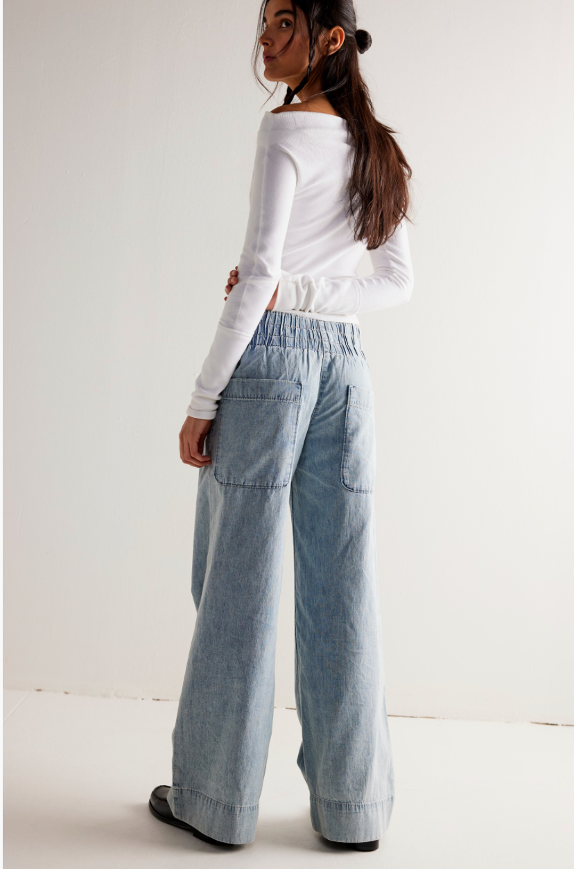 Free People Breezy Denim Pull On