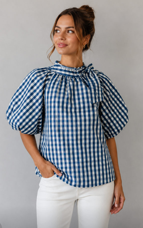 THML Gingham Blouse