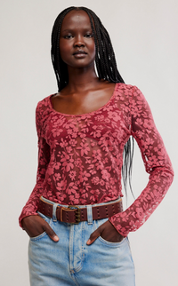 Free People Early Sunsets Layering Top
