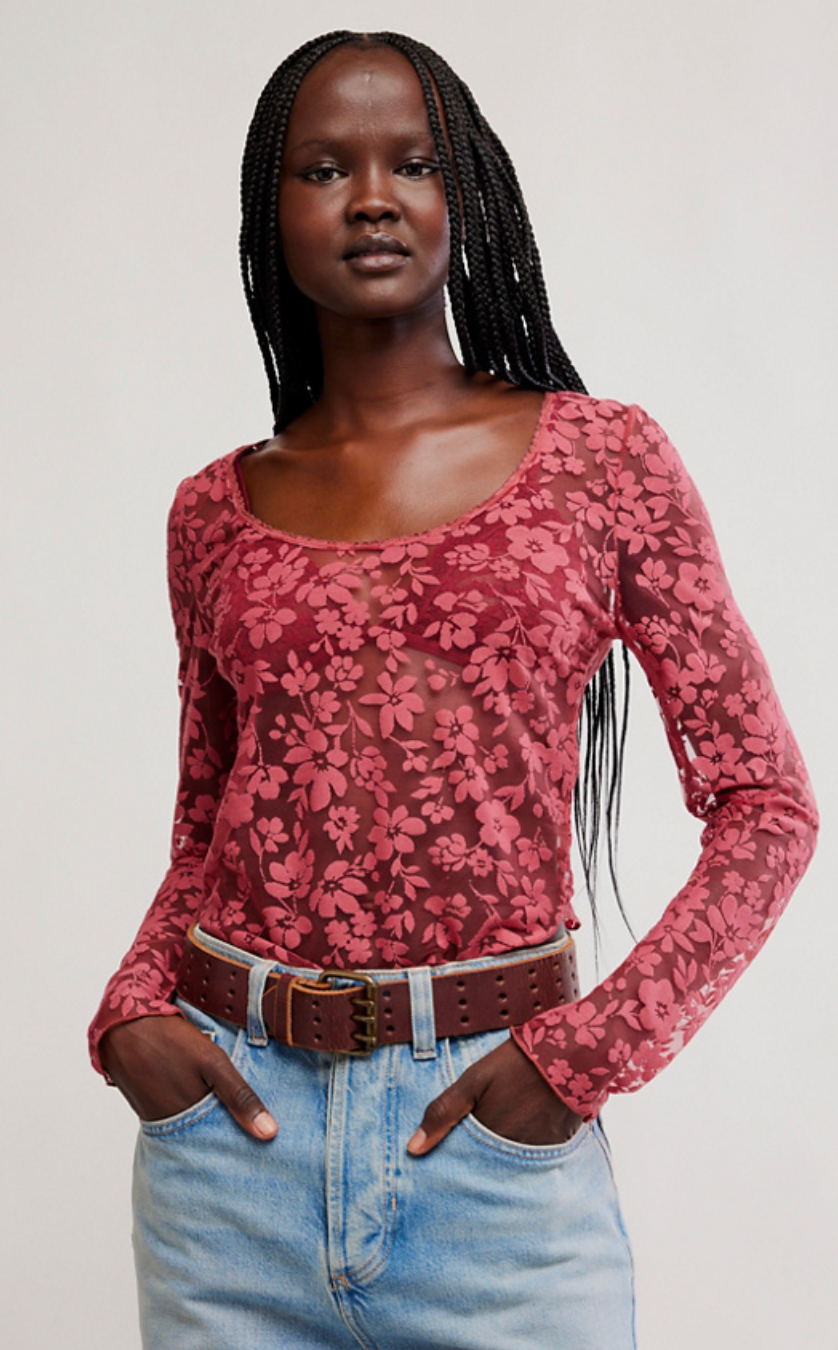Free People Early Sunsets Layering Top